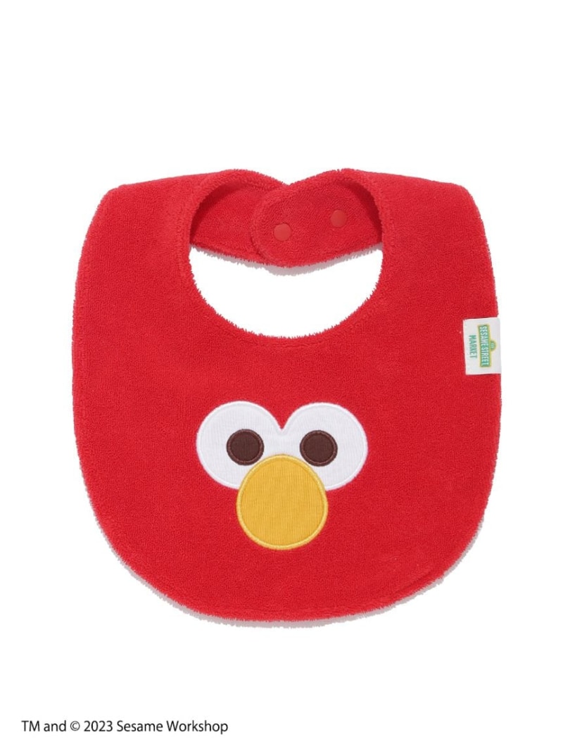 楽天USAGISTORE USAGIONLINE公式ストア【BABY】 モチーフパイルスタイ SESAME STREET MARKET セサミストリートマーケット マタニティウェア・ベビー用品 スタイ・よだれかけ レッド ブルー[Rakuten Fashion]