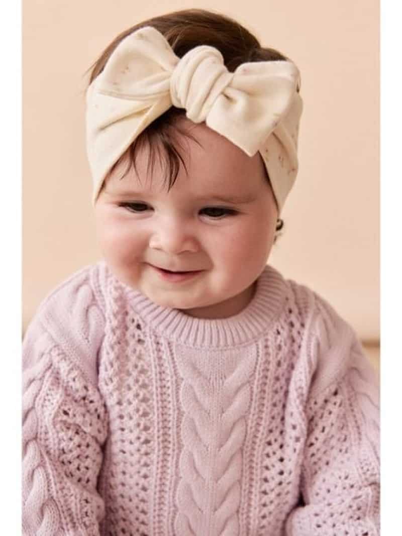 ヘアバンドBriella Whisper/オーガニックコットン JAMIE KAY ジェイミーケイ マタニティウェア・ベビー用品 その他のベビーグッズ ホワイト[Rakuten Fashion] 2