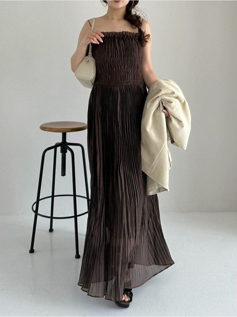 【SALE／20%OFF】ワッシャーシャーリングキャミワンピース FRAY I.D フレイ アイディー ワンピース・ドレス ワンピース ピンク【RBA_E】【送料無料】[Rakuten Fashion]のサムネイル