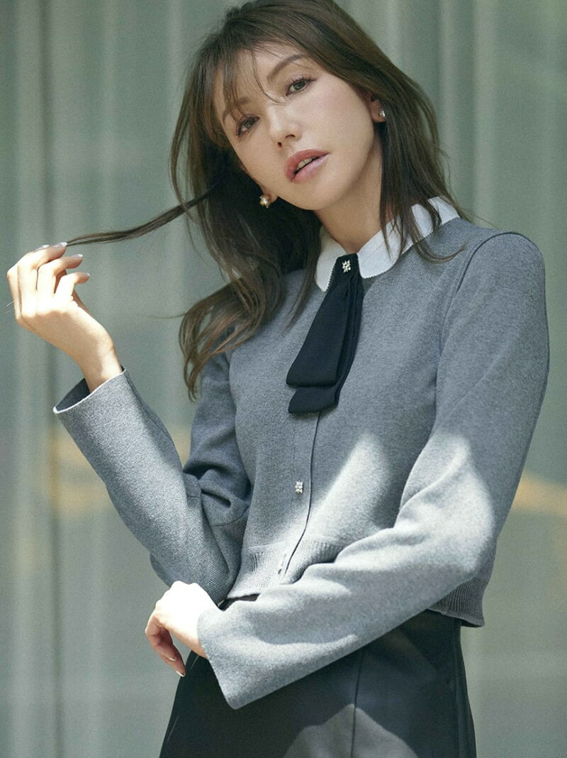 デタッチャブル総針カーディガン CELFORD セルフォード トップス カーディガン グレー ブラック ブラウン【送料無料】[Rakuten Fashion]のサムネイル