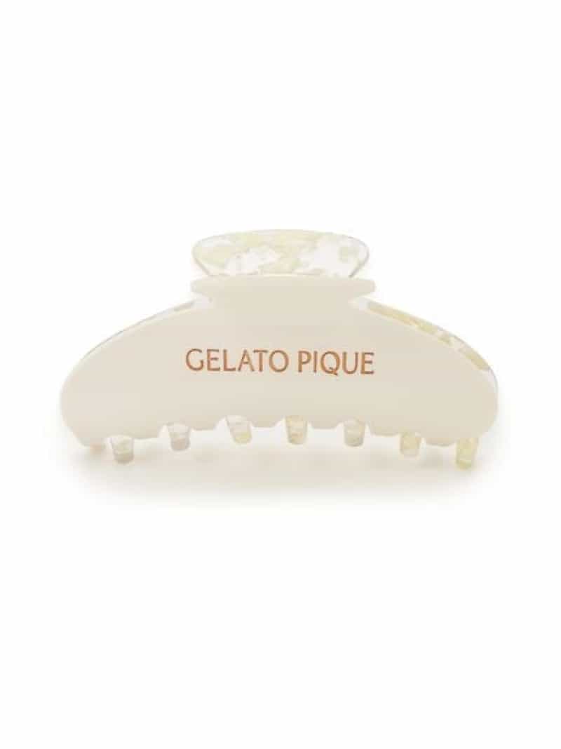 ロゴヘアクリップ gelato pique ジェラートピケ ヘアアクセサリー その他のヘアアクセサリ
