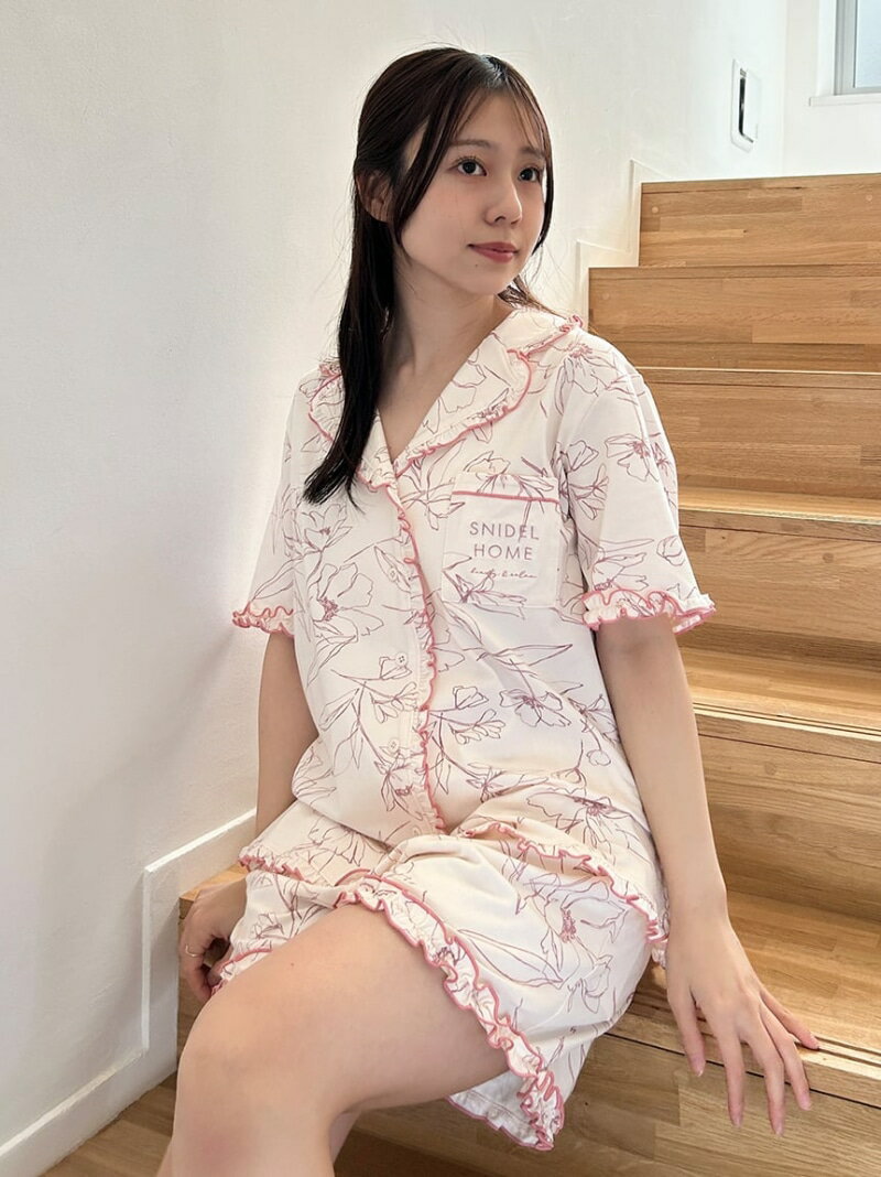 【Moispro】開襟シャツ SNIDEL HOME スナイデルホーム トップス シャツ・ブラウス ネイビー【送料無料】[Rakuten Fashion]