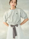 【SALE/50%OFF】Sustainableヘムリボンスウェットプルオーバー SNIDEL スナイデル トップス スウェット・トレーナー ネイビー ピンク ...