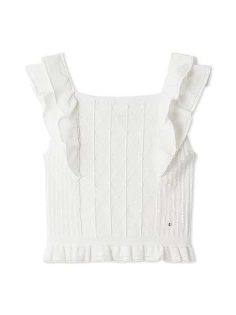 【SALE／30%OFF】プレードニットタンクトップ CELFORD セルフォード トップス ニット ホワイト グリーン【RBA_E】【送料無料】[Rakuten Fashion]のサムネイル