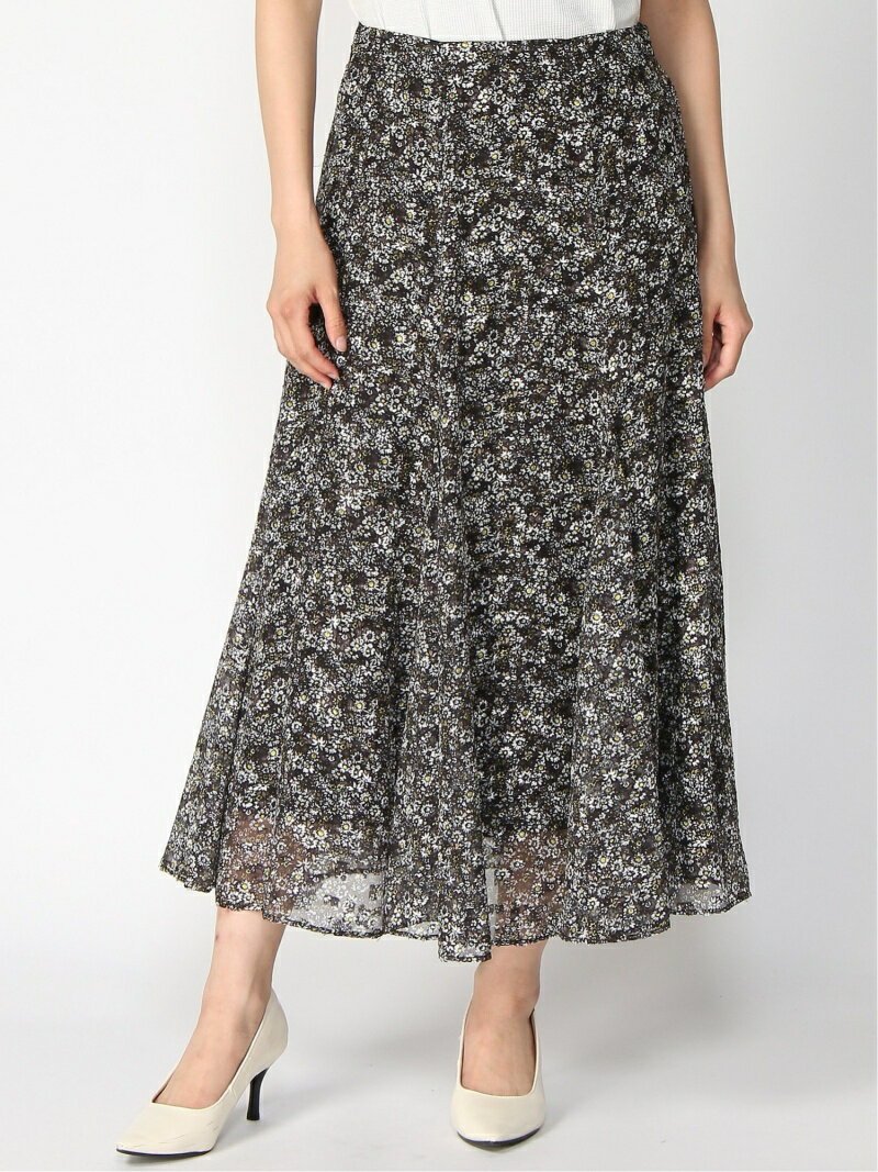 【SALE／30%OFF】小花柄プリントスカート CELFORD セルフォード スカート その他のスカート ブラック ブルー ベージュ【RBA_E】【送料無料】[Rakuten Fashion]のサムネイル