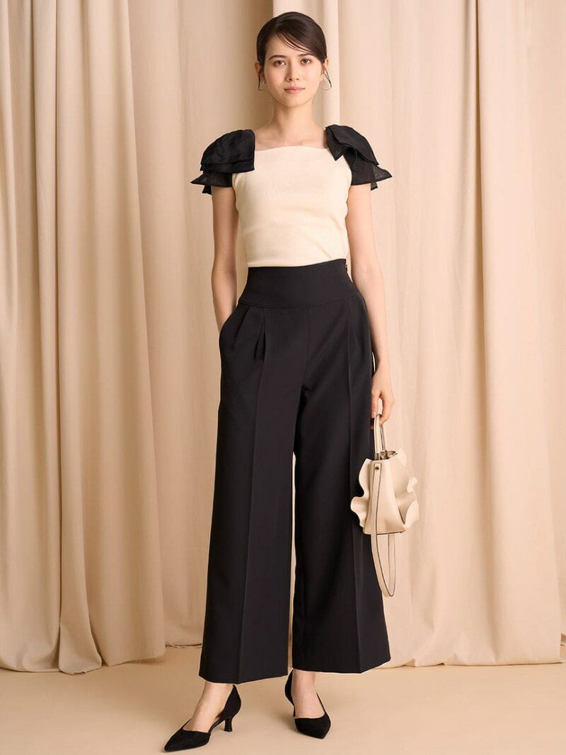 【SALE／40%OFF】美脚ストレッチワイドパンツ for Christel Takigawa CELFORD セルフォード パンツ その他のパンツ ピンク ブラウン ブラック【RBA_E】【送料無料】[Rakuten Fashion]のサムネイル