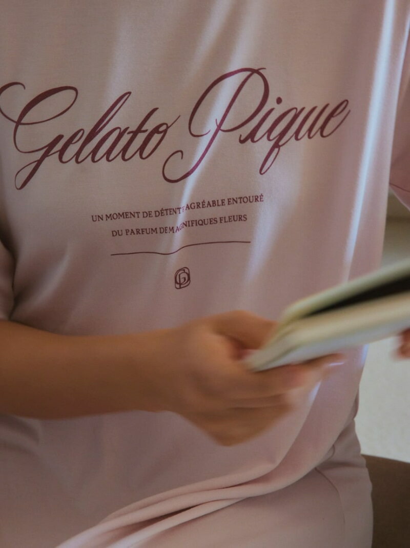 【母の日】レーヨンロゴワンピース gelato pique ジェラートピケ インナー・ルームウェア その他のインナー・ルームウェア ピンク ネイビー【送料無料】[Rakuten Fashion] 3