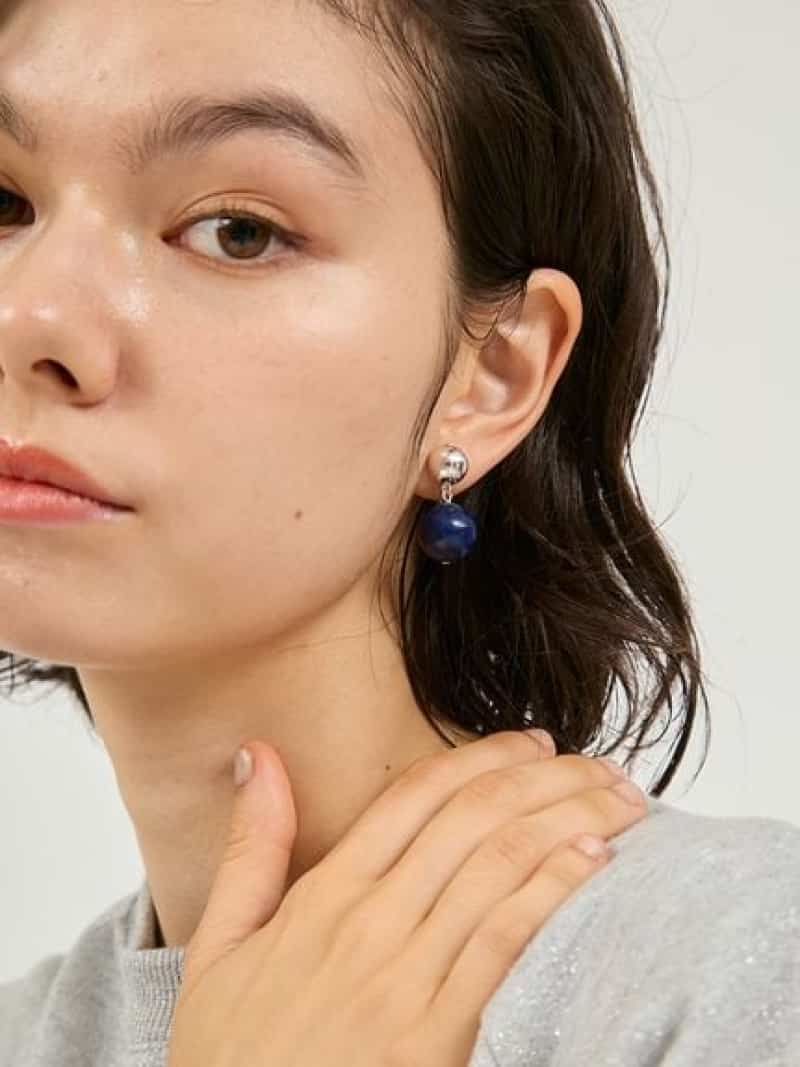 ストーンイヤリング emmi エミ アクセサリー・腕時計 ピアス【先行予約】*【送料無料】[Rakuten Fashion]