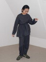 【emmi atelier】金子綾 コラボケープ付きブラウス emmi エミ トップス シャツ・ブラウス グレー ベージュ ネイビー【送料無料】[Rakuten...