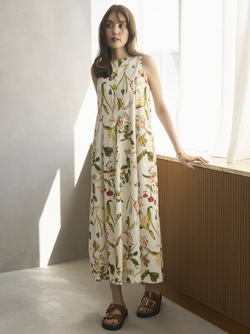 【WEB限定サイズ】ボタニカルプリントソリッドワンピース Mila Owen ミラオーウェン ワンピース・ドレス ワンピース【送料無料】[Rakuten Fashion]のサムネイル