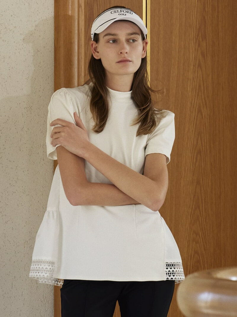 【CELFORD GOLF】レースヘムティアードカットトップス CELFORD セルフォード スポーツ・アウトドア用品 ゴルフグッズ ブルー ブラック ホワイト【送料無料】[Rakuten Fashion]