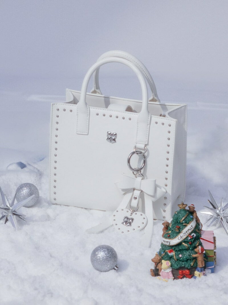 【限定カラー】リボンカシメトートバッグ FURFUR ファーファー バッグ その他のバッグ ピンク ホワイト ブラック レッド【先行予約】*【送料無料】[Rakuten Fashion]