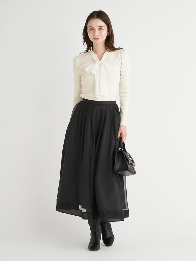 【SALE／30%OFF】シアースカート CELFORD セルフォード スカート その他のスカート ブラック ベージュ ピンク【RBA_E】【送料無料】[Rakuten Fashion]のサムネイル