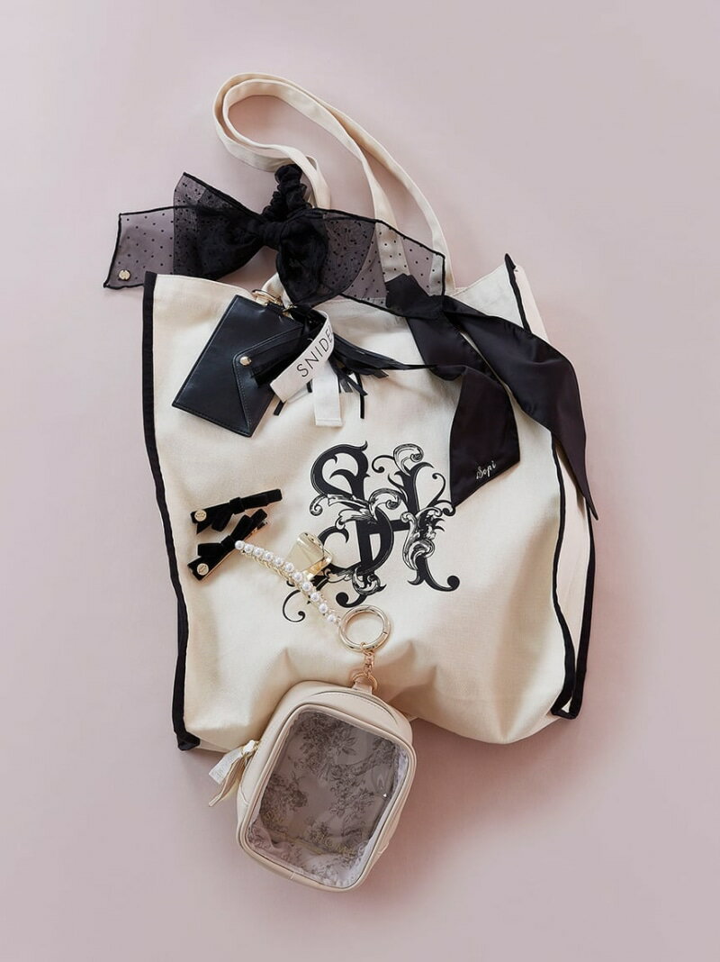 ロゴトートバッグ SNIDEL HOME スナイデルホーム バッグ その他のバッグ ブラック ホワイト イエロー ピンク パープル ブルー Rakuten Fashion