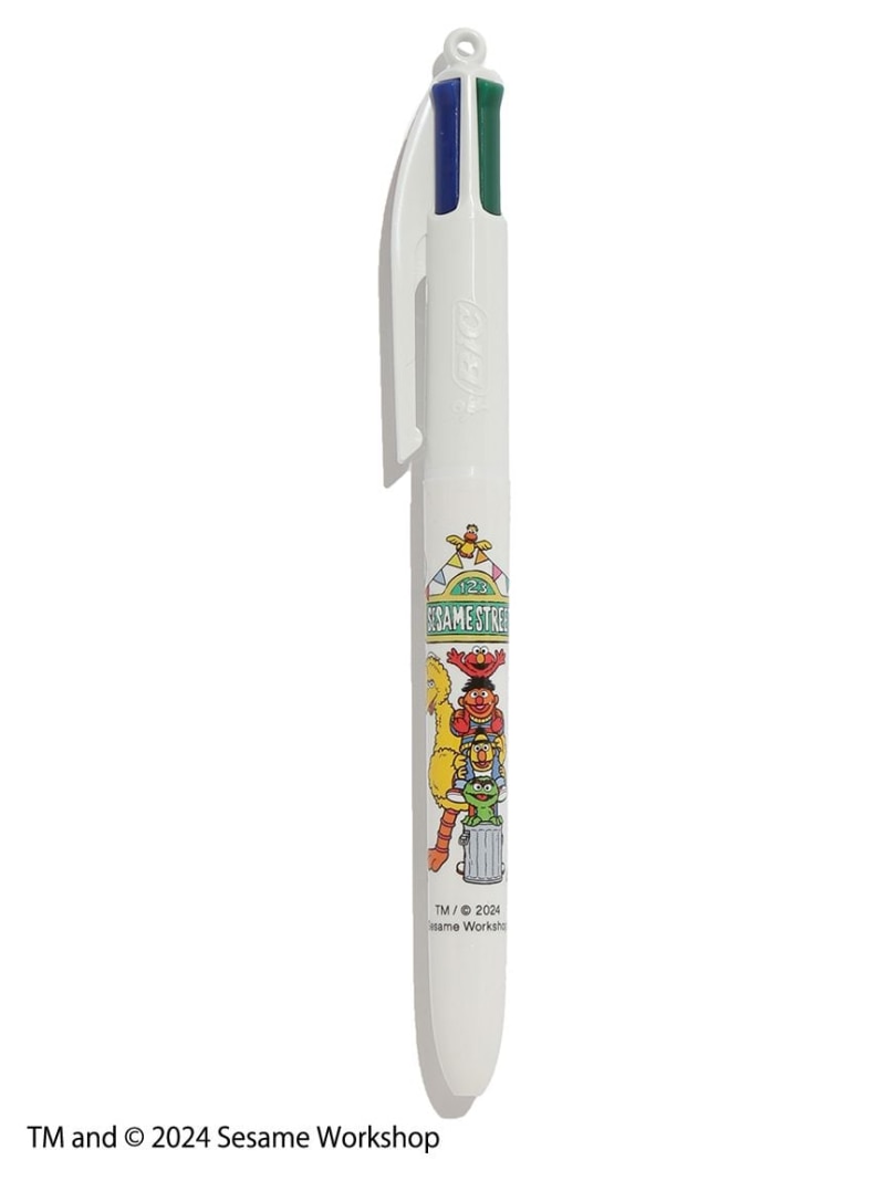 4色 油性ボールペン SESAME STREET MARKET セサミストリートマーケット 文房具 ペン・インク レッド[Ra..