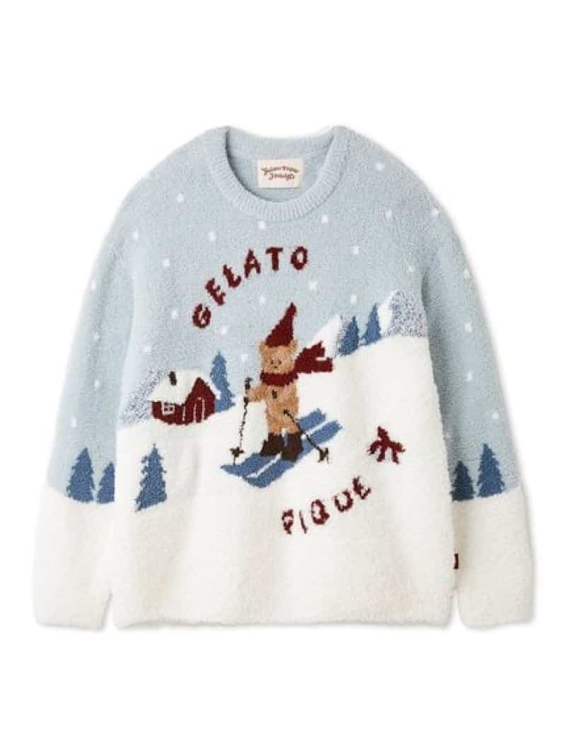 【HOLIDAY】【HOMME】スキーベアジャガードプルオーバー gelato pique ジェラートピケ トップス スウェ..