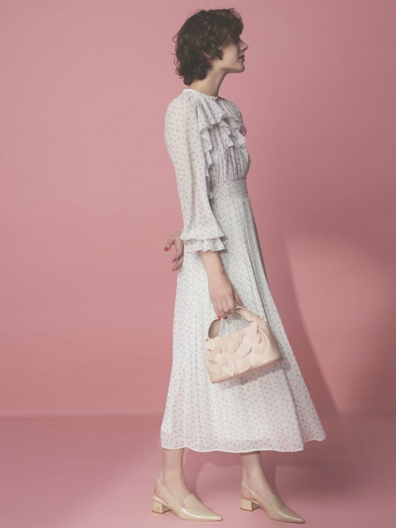 【HANAE MORI×CELFORDコラボ】ハートモチーフプリントワンピース CELFORD セルフォード ワンピース・ドレス その他のワンピース・ドレス ホワイト ブラック【送料無料】[Rakuten Fashion]のサムネイル