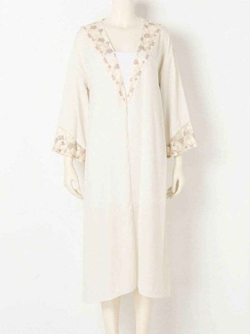 【SALE／99%OFF】レース切替ロングガウン LILY BROWN リリーブラウン ジャケット・アウター その他のジャケット・アウター ホワイト ピンク グリーン【RBA_E】[Rakuten Fashion]のサムネイル