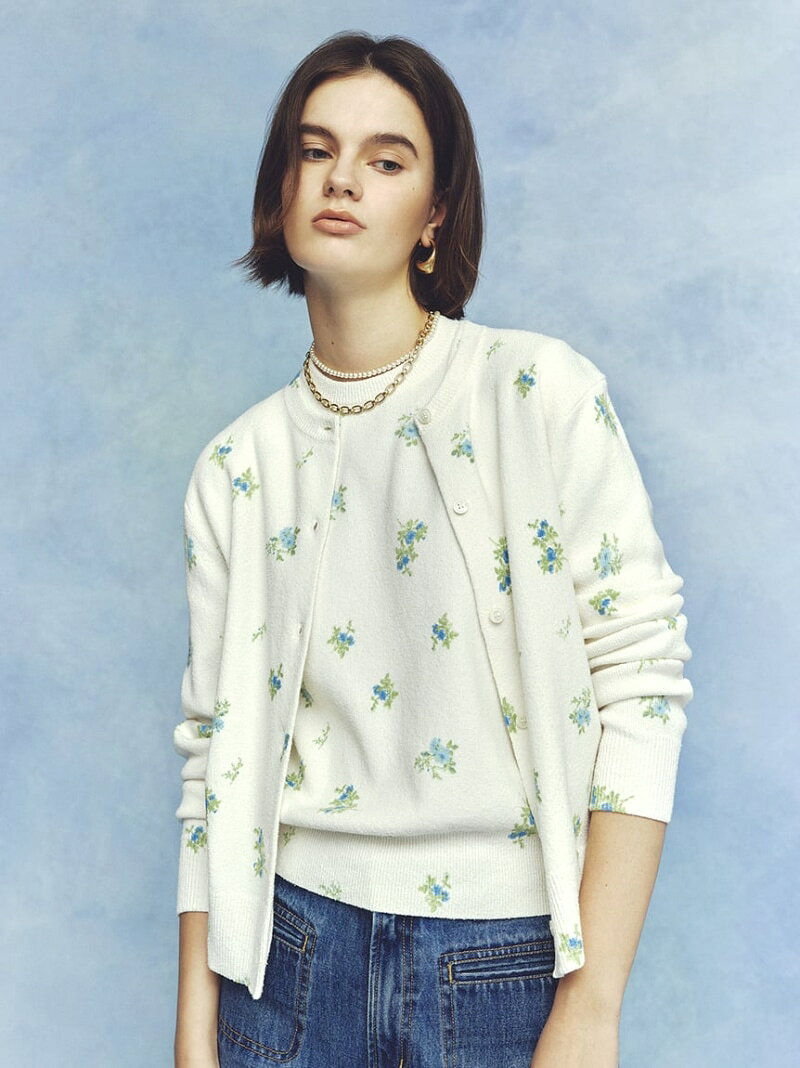 【SALE／50%OFF】フラワープリントアンサンブルプルオーバー Mila Owen ミラオーウェン トップス ニット【RBA_E】【送料無料】[Rakuten Fashion] usagi-online-10063905 USAGISTORE USAGIONLINE公式ストア サンプル画像3