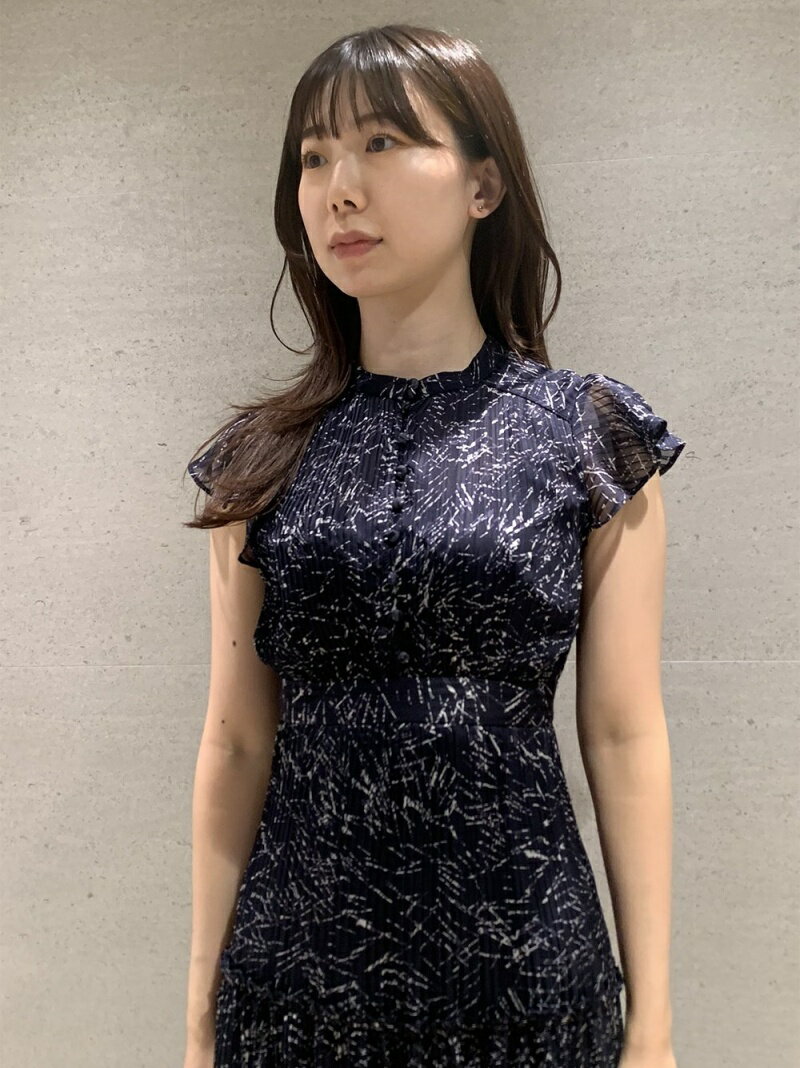 シフォンプリーツプリントワンピース - matheverything.com