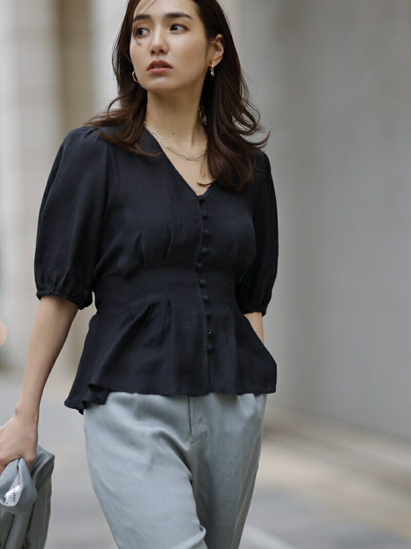 【SALE／30%OFF】パフスリーブリネンブラウス FRAY I.D フレイ アイディー トップス シャツ・ブラウス ブラック ホワイト ブラウン【RBA_E】【送料無料】[Rakuten Fashion]のサムネイル