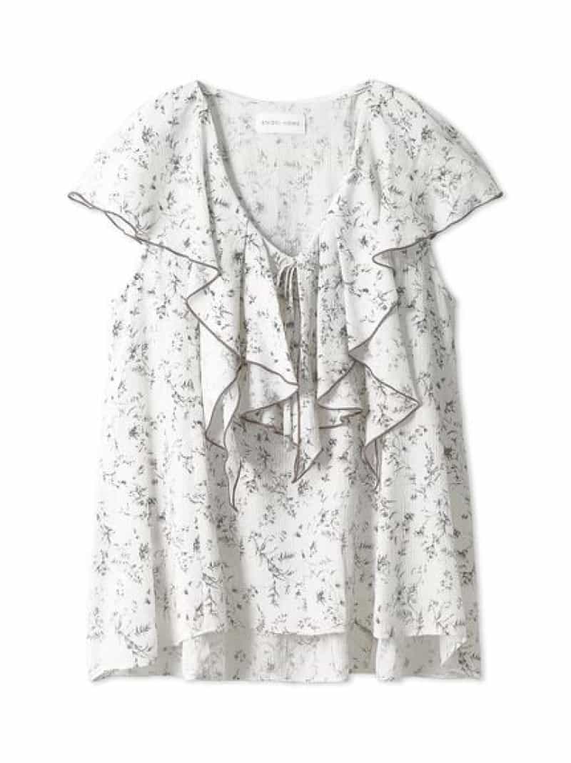 【SALE／30%OFF】【Refle】フリルトップス SNIDEL HOME スナイデルホーム トップス シャツ・ブラウス ホワイト ピンク ブルー【RBA_E】【送料無料】[Rakuten Fashion]のサムネイル