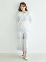 【SALE/30%OFF】スムーズィーブロックボーダー7分丈パンツ gelato pique ジェラートピケ インナー・ルームウェア その他のインナー・ルームウ...