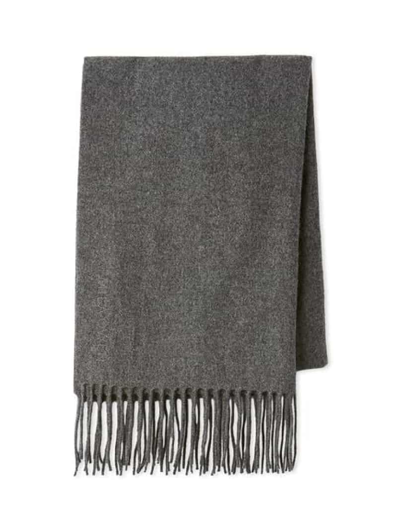 ウールストール Mila Owen ミラオーウェン ファッション雑貨 その他のファッション雑貨 レッド グレー【先行予約】*【送料無料】[Rakuten Fashion]