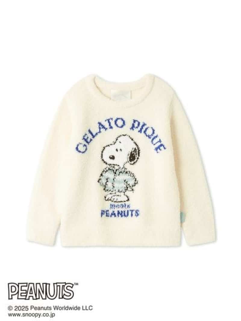 【PEANUTS】【KIDS】オリジナルアート ジャガードプルオーバー gelato pique ジェラートピケ トップス ..