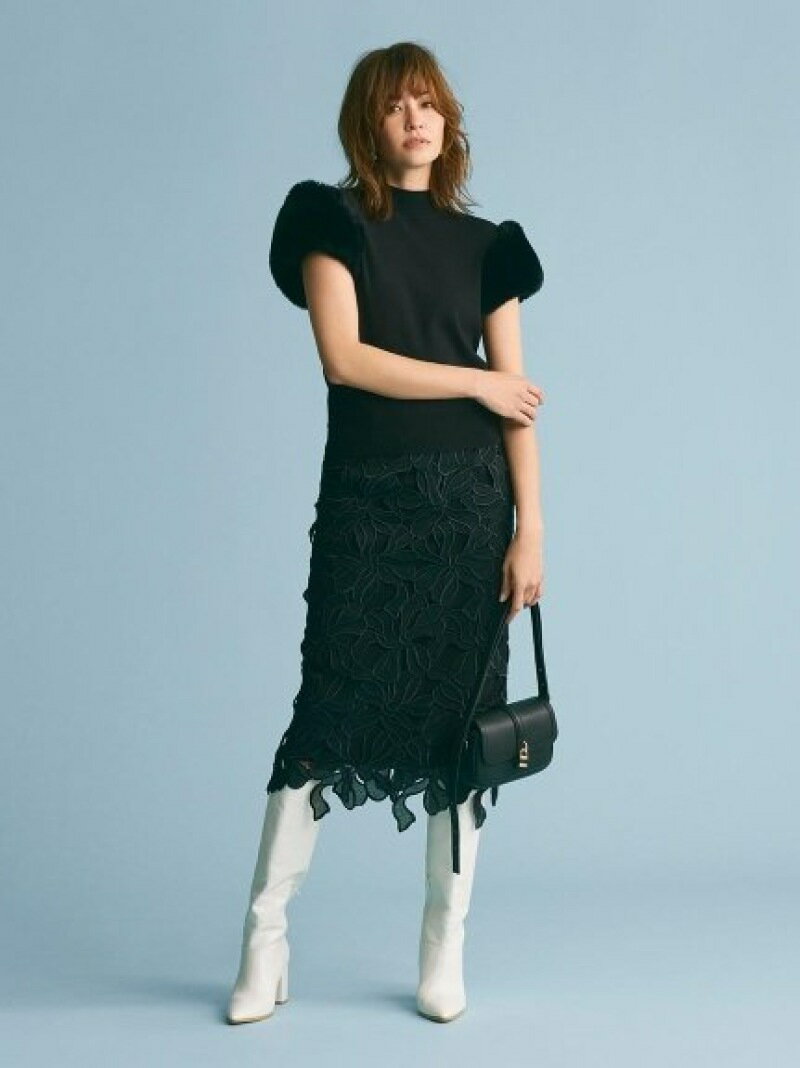 【SALE／30%OFF】リボンレーススカート CELFORD セルフォード スカート その他のスカート ブラック ベージュ ブルー【RBA_E】【送料無料】[Rakuten Fashion]のサムネイル