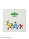 ヴィンテージアートハンドタオル SESAME STREET MARKET セサミストリートマーケット ファッション雑貨 ハンカチ・ハンドタオル ネイビー イエロ...