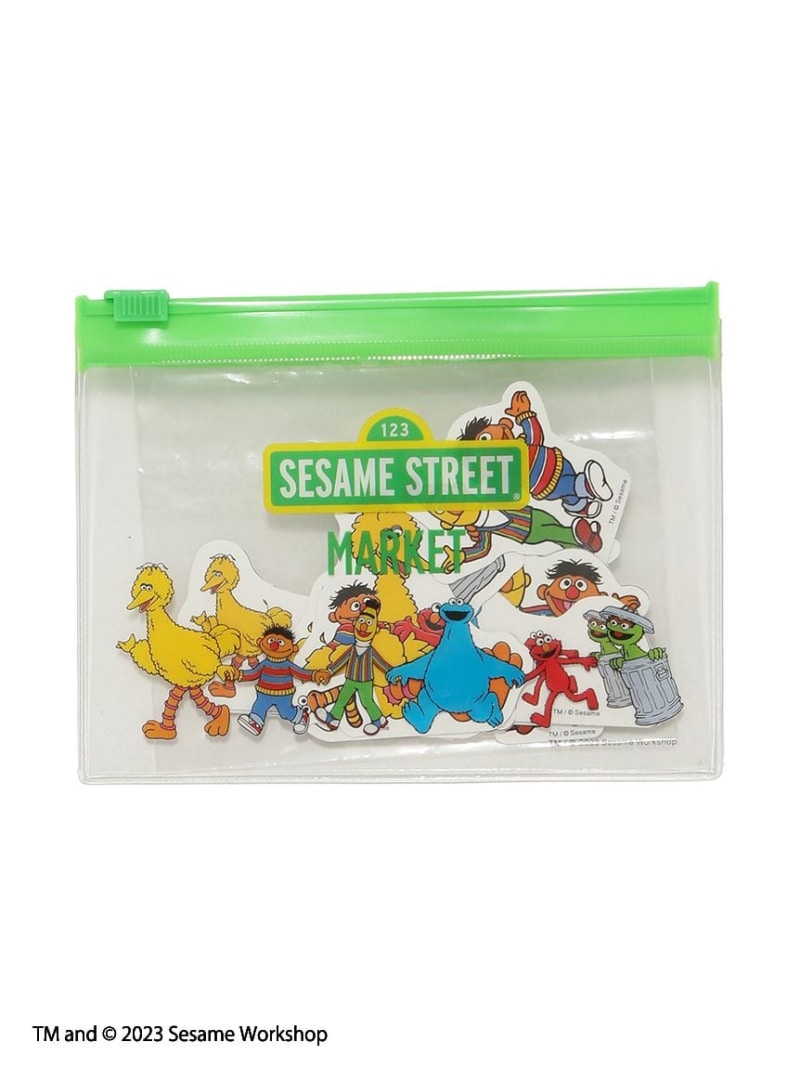 楽天USAGISTORE USAGIONLINE公式ストアフレークシール SESAME STREET MARKET セサミストリートマーケット 文房具 ステッカー・シール・テープ レッド[Rakuten Fashion]