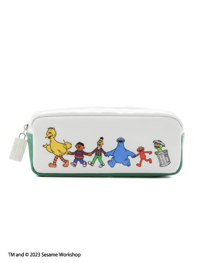 ペンケース SESAME STREET MARKET セサミストリートマーケット 文房具 その他の文房具 ホワイト[Rakute..