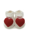 【BABY】エアリーモコハートソックス gelato pique ジェラートピケ マタニティウェア・ベビー用品 ベビーソックス レッド[Rakuten Fash...