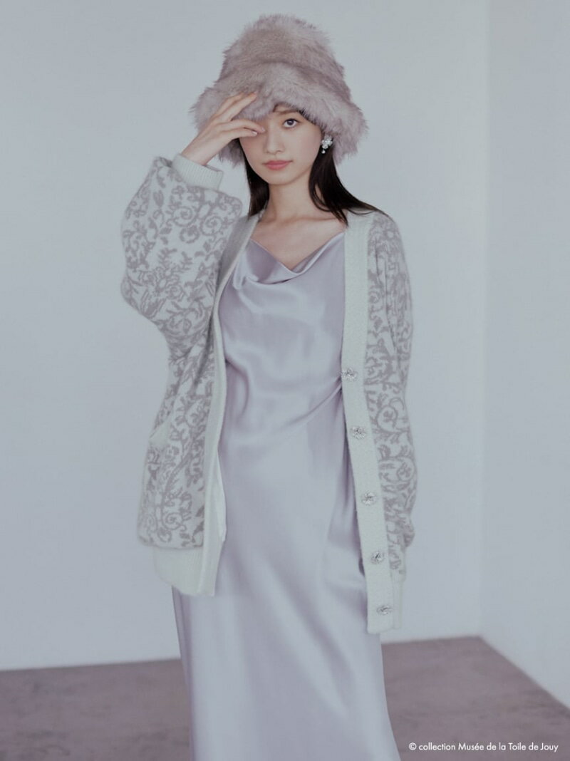 【Musee de la Toile de Jouy】コラボビジューボタンジャガードカーディガン SNIDEL スナイデル トップス カーディガン ホワイト ネイビー【送料無料】[Rakuten Fashion]のサムネイル