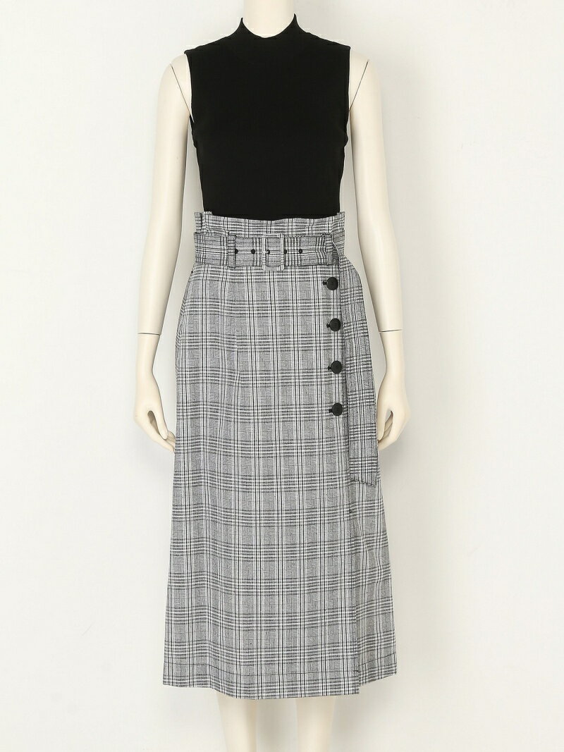 【SALE／45%OFF】チェックコンビニットOP SNIDEL スナイデル ワンピース・ドレス その他のワンピース・ドレス ブラック オレンジ イエロー【RBA_E】【送料無料】[Rakuten Fashion]のサムネイル