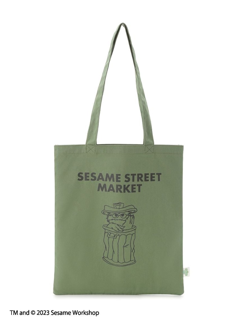 楽天USAGISTORE USAGIONLINE公式ストアスケッチトートバッグ SESAME STREET MARKET セサミストリートマーケット バッグ エコバッグ・サブバッグ ホワイト イエロー レッド オレンジ ピンク ブルー[Rakuten Fashion]