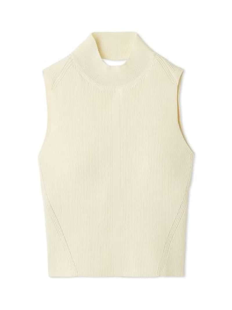 カップインリブニットトップス LILY BROWN リリーブラウン トップス ノースリーブ・タンクトップ ピンク ブラウン ブラック【送料無料】[Rakuten Fashion]