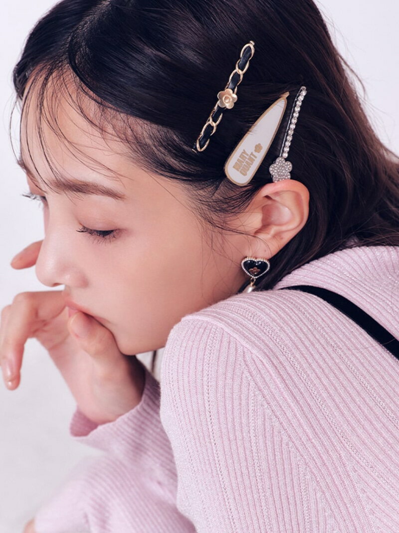 【LILY BROWN×MARY QUANT】ヘアピンセット LILY BROWN リリーブラウン ファッション雑貨 その他のファッション雑貨 ホワイト レッド【先行予約】*【送料無料】[Rakuten Fashion]