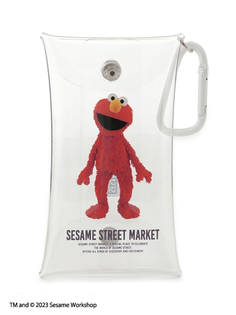 楽天USAGISTORE USAGIONLINE公式ストアフォトプリントクリアコインケース SESAME STREET MARKET セサミストリートマーケット 財布・ポーチ・ケース ポーチ レッド ベージュ ブルー パープル ピンク ホワイト[Rakuten Fashion]