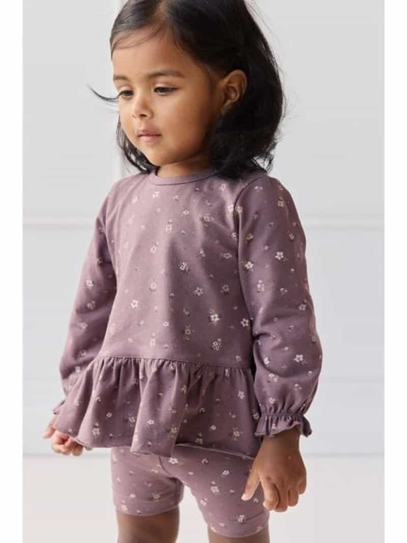 長袖ペプラムトップスGoldie Huckleberry Large/オーガニックコットン JAMIE KAY ジェイミーケイ マタ..