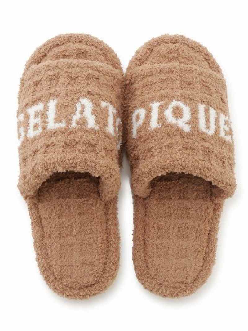 ワッフルルームシューズ gelato pique ジェラートピケ インテリア・生活雑貨 その他のインテリア・生活雑貨 ブラウン レッド【送料無料】[Rakuten Fashion]のサムネイル