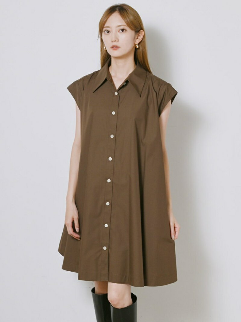 【SALE／50%OFF】SustainableノースリAラインシャツワンピース SNIDEL スナイデル ワンピース・ドレス ワンピース レッド【RBA_E】【送料無料】[Rakuten Fashion]のサムネイル