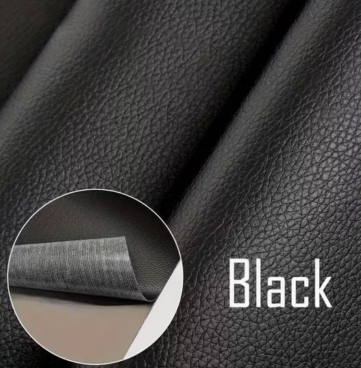 Rakuten - シート補修シール (200mmx300mm) 皮革調 ブラック バイク 自転車 車 厚さ:0.4mm