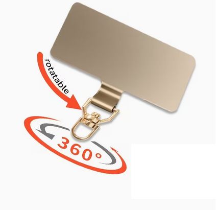 ストラップホルダー ゴールド スマホストラップ ステンレス 金属 シート スマホ ネックストラップ ショルダー