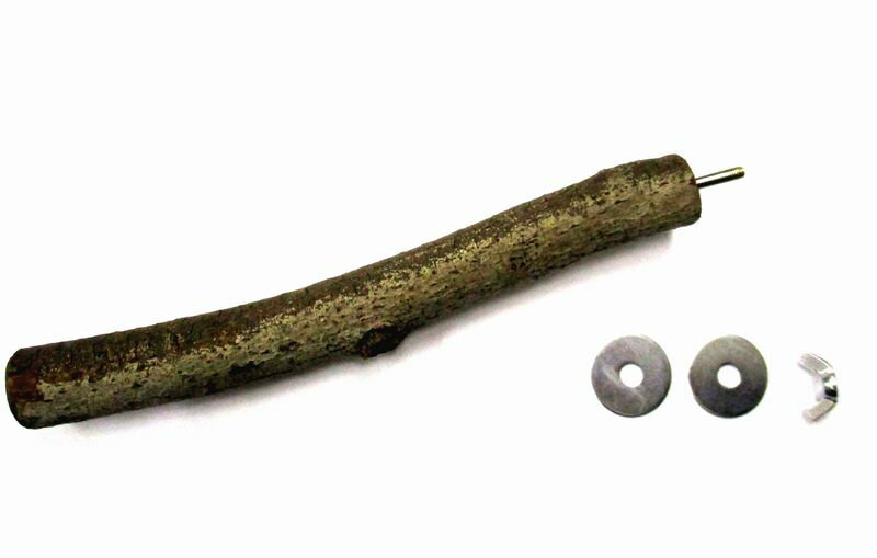 鳥ケージ 止まり木 ネジとワッシャー 2個付き 直径21mm 長さ19cm ケージネット用 オウム インコ