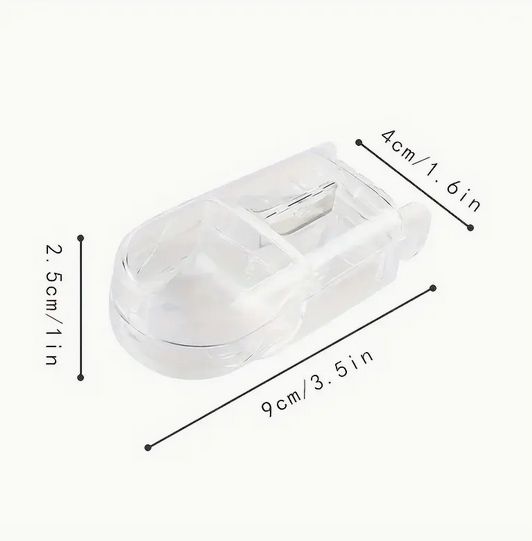 ピルオーカッター ケース クリア カッターとホルダー付き 携帯用旅行必需品 usagi333-10013543 良品家電 サンプル画像3