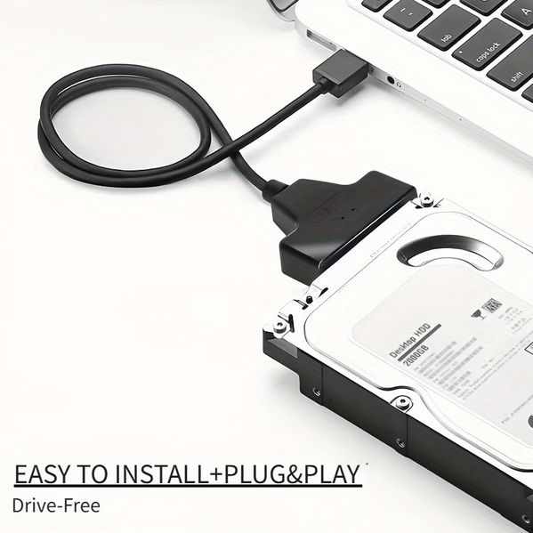 2.5インチ SATAハードドライブ用 USB 3.0 - SATA データケーブル 簡単接続のユニバーサルアダプタ