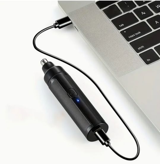 良品家電の鼻毛シェーバー ブラック 充電式　耳と鼻の毛トリマー充電式 鼻毛トリマー- 痛みのない眉毛顔の脱毛｜アングル2