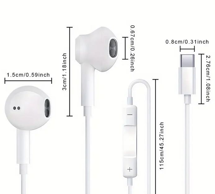 Type-Cジャック ヘッドホン 有線ヘッドホン ゲーミングイヤホン Iphone 15/Iphone 15 Pro Max Samsung S24 Ultra A54 A53 A55 Galaxy S23 FE S22